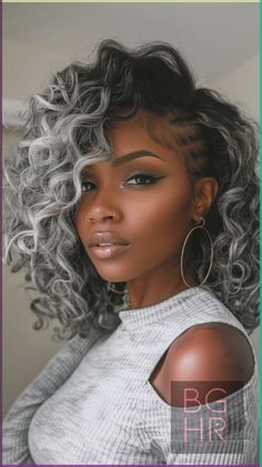 Grey And Black Locs Black Women, Braid Out Vs Twist Out Natural, Gray And Black Locs, Edgy Hairstyles Black Women, Black Professional Hairstyles, Short Hairstyles For Black Women Natural, Long Hair For Black Women, Salt And Pepper Braids Black Women, Natural Hair Ideas For Black Women