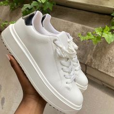 Catcher White Black Size 9 New In Box. Chic White Platform Sneakers, Steve Madden Shoes, Womens Shoes Sneakers, Steve Madden, Black Color, White Black, White And Black, Black White, Women Shoes