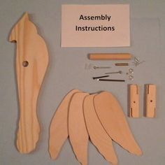 the assembly instructions are laid out and ready to be used for making woodworking projects