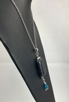 38mm or 40mm Apple iWatch Necklace with Stainless chain and glass beads . The chain is 30 inches in length and connects with a lobster claw. The necklace also includes the 38mm - 40mm iWatch connectors and Swarovski beads. This makes a great option to wear your iWatch as a necklace and can then can be easily transitioned back to wearing with your watch band . Please send us a message if you have any questions . Gunmetal Jewelry With Adjustable Chain For Gift, Silver Interchangeable Jewelry For Everyday Use, Everyday Silver Interchangeable Jewelry, Gunmetal Stainless Steel Jewelry With Lobster Clasp, Black Chain Jewelry For Everyday Use, Silver Stainless Steel Jewelry With Beaded Chain, Black Jewelry With Adjustable Chain For Everyday Use, Trendy Adjustable Chain Jewelry For Everyday, Silver Chain Jewelry For Everyday