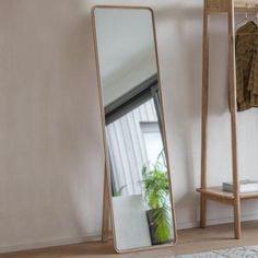 Kingham Cheval Mirror - House of Isabella UK Oak Mirror, Freestanding Mirrors, Cheval Mirror, Oak Wood Floors, Wood Framed Mirror, Dressing Mirror, Rectangular Mirror