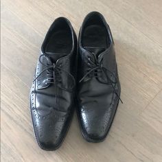 Very Good Condition, Comes With Box Hugo Boss Shoes, Boss Shoes, Black Leather Oxfords, Boss Black, Hugo Boss, Derby, Men's Shoes, Oxford, Black Leather