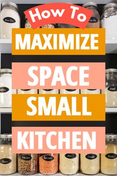 an organized pantry with glass jars Organizing A Small Kitchen, Making Drawers, Minimalism Tips, Decluttering Ideas, Small Kitchen Organization, Kitchen Clutter, Ham And Bean Soup