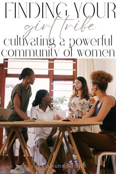 a group of people sitting around a table with the title finding your grace cultivating a powerful community of women