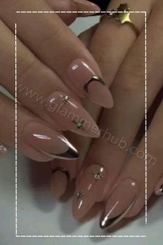 21 Trendy Almond Nails Style: 1. French 2. Ombre 3. Nude 4. Pastel 5. Metallics 6. Marble 7. Gradient 8. Matte 9. Floral 10. Neon diy and tips Mermaid Inspired, Glitter Ombre