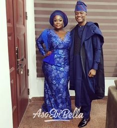 AsoEbiBella.com presents – The Latest Aso Ebi Styles -Vol. 222 - BellaNaija Navy Blue Aso Ebi Lace Styles, Navy Blue Lace Asoebi Styles, Nigerian Bride Dress, Black Brides Hairstyles, Brides Hairstyles, Aso Ebi Dresses