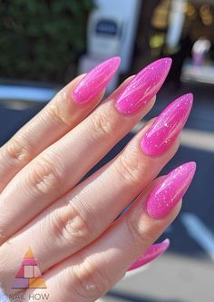 The Ultimate Guide to Pink Nails: From Ombre to Gem-Encrusted Elegance 43 Dusty Pink Nails, Pink Stiletto Nails, Neon Pink Nails, Barbie Nails, No Chip Nails, Baby Pink Nails, Pink Ombre Nails, Hot Pink Nails, Polish Ideas