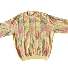 Find many great new & used options and get the best deals for Vintage St Croix Shop Sweater Pullover Coogi Style Knit Unisex at the best online prices at eBay! Free shipping for many products! Retro Cotton Knit Sweater, Retro Cotton Sweater With Knit Fabrication, Vintage Crew Neck Knit Sweater, Vintage Knitted Cotton Sweater, Vintage Cotton Knitted Sweater, Vintage Yellow Cotton Sweater, Vintage Yellow Long Sleeve Sweater, Vintage Jumper, Retro Sweater