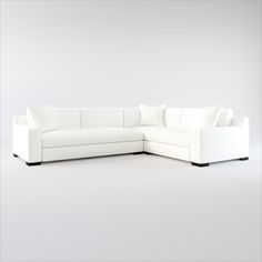 Ethan Hybrid Comfort 2-Piece Sectional with Left-Facing Sofa - Contessa Vanilla Ethan Sectional Sofa Value City, American Signature Furniture, Value City Furniture, Living Room Sectional, City Furniture, Comfort Color, Classic Silhouette, Corner Sofa, Living Room Sofa