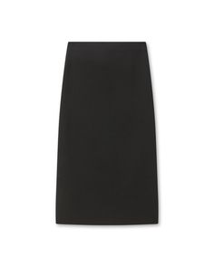 Our easy tube skirt in a compact merino wool, perfect to pair with the matching Zoe Top as a chic set. Modern Black Pencil Skirt For Evening, Black Modern Lined Pencil Skirt, Modern Black Lined Pencil Skirt, Black Wool Pencil Skirt, Modern Black Midi Pencil Skirt, Chic Wool Pencil Skirt, Tube Skirt, Knitwear Tops, Black Wool