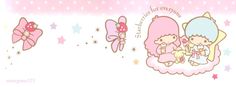 Twt Header, Cute Twitter Headers, Sanrio Wallpaper, Header Banner, Twin Stars, Little Twin Stars, Kawaii Drawings