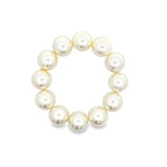 White pearl beaded bracelet 14mm 6" Elastic Beaded Pearl White Round Bracelet, Pearl White Beaded Round Pearl Bracelet, Stretch Bracelet With Pearl Charm And Round Beads, Pearl Bracelet With 8mm Beads, Pearl Beaded Bracelets With 8mm Beads, Pearl White Bracelets With 8mm Pearl Beads, Round Pearl Jewelry With 8mm Beads, Pearl Bracelets With Pearl Drop, Elegant Stretch Bracelet With Pearl Charm And Round Beads