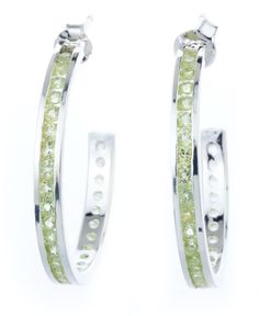 in stock Green Pierced Hoop Earrings For Anniversary, Green Pierced Hoop Earrings, Macy's Green Jewelry For Anniversary, Designer Earrings, Diamond Bracelet, Birthstone, Semi Precious, Pick Up, Buy Online