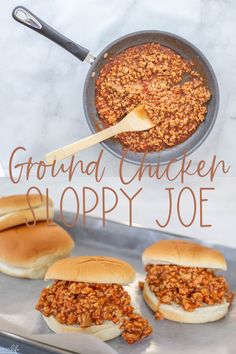 Low Carb Easy Ground Chicken Sloppy Joe Even Kids Love Best Sloppy Joe Recipe, Chicken Sloppy Joes, Sloppy Joe Recipe Easy, Sloppy Joe Recipe, Sloppy Joes Easy, Sloppy Joe Sauce, Joe Recipe