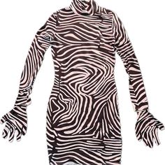 If You're Searching For A Nostalgic Women's Dress That Exudes Style And Grace, Look No Further. Our Women's Long Sleeve With Gloves Mini Bodycon Zebra Print Dress Is Designed To Make You Stand Out. Crafted From A Blend Of Polyester And Spandex, This Dress Offers A Comfortable, Flattering Fit With A Bold Zebra Print Pattern And A Sleek Zipper Closure. Whether You're Preparing For A Night On The Town Or Simply Want To Feel A Sense Of Euphoria, This Dress Is Perfect For You. Key Features Include A Fitted Zebra Print Mini Dress For Party, Chic Fitted Mini Dress With Zebra Print, Fitted Zebra Print Mini Dress For Night Out, Fitted Black Dress With Zebra Print, Fitted Black Zebra Print Dress, Black Mini Dress With Zebra Print, Black Zebra Print Mini Dress, Fitted Zebra Print Mini Dress, Fitted Zebra Print Dress For Spring