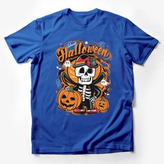 Halloween Skeleton Pirate Tee, Spooky Graphic T-Shirt, Fun October Wear, Holiday Fashion Shirt, Unique Pumpkin and Skull Design Male T-Shirt Custom graphic T-Shirt.Customize your color Skeleton Pirate, Halloween Skeleton, Halloween Skeletons, Skull Design, Male T Shirt, Holiday Fashion, Custom Shirts, Skeleton, Shirt Style