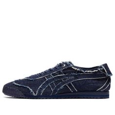 Onitsuka Tiger Mexico 66 SD Denim 'Indigo' 1183C310-401 Bow Jeans, Colorful Sneakers, Limited Edition Sneakers, Street Fashion Men Streetwear, Fresh Shoes