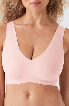 True & Co True Body Lift Full V-Neck Bralette | Nordstrom Solid Stretch V-neck Bra, V-neck Seamless Stretch Bra, V-neck Sports Bra With Light Support, Soft Touch Stretch V-neck Bra, V-neck Sports Bra With Removable Pads, Solid Color V-neck Sports Bra With Removable Pads, V-neck Stretch Bra With Soft Touch, Seamless Stretch V-neck Nursing Bra, Seamless V-neck Shapewear Intimate