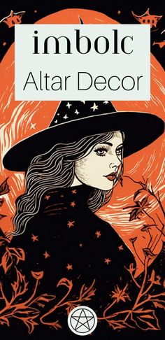 an illustration of a woman wearing a witches hat