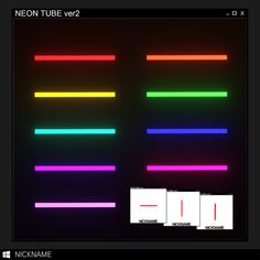 neon tube ver2 is shown in this screenshot