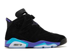 Air Jordan 6 Retro 'Aqua' - Air Jordan - CT8529 004 - black/bright concord/aquatone | Flight Club Sneaker Sticker, Summer Collection Men, Original Air Jordans, Jordan 4’s, Jordan Yeezy, Jordan Retro 6, Retro 6, Air Jordan 6 Retro, Jordan 6 Retro