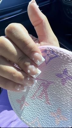 Wet Nails Look, Kylie Nails, Dinner Ingredients, Work Nails, French Tip Acrylic Nails, Her Nails