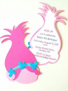 a pink and blue birthday card with a pineapple on it