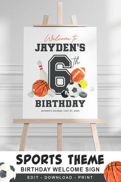 Kick off the party with this fun and customizable sports-themed welcome sign! 🎉 Perfect for sports lovers, it�’s easy to edit and print, adding a winning touch to your celebration.

💻 Personalize in minutes | 🎯 Versatile design for all ages | 🖨️ Print at home or professionally

#SportsBirthday #PartyWelcomeSign #EditableTemplates #KidsPartyIdeas #DIYPartyDecor #SportsLovers #BirthdayPrintables #PartyGoals