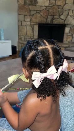 Mixed Daughter Hairstyles, Hairstyles For My Daughter, Baby Girl Hair Styles Black Natural Kids, Softball Hairstyles Black Hair, Little Kid Hairstyles Black Natural Hair, Cute Hairstyles For Little Black Girls With Curly Hair, Black Girls Hairstyles Kids Natural, Mannequin Hair Ideas, Little Black Hairstyles Kids