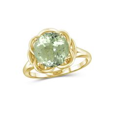 A VIBRANT ACCENT PIECE THAT GLOWS FROM WITHIN Made with real Green Amethyst Gemstones, 14K Gold Plated Silver Unlike cheaply made gemstone rings for women that turn out to be fake, with dull, flat-looking faux stones, the JewelersClub Green Amethyst Ring features a genuine 3.50 carat Green Amethyst stone. Crafted with care and expert workmanship and set in a hypoallergenic, 14K Gold Plated Silver band, this gorgeous Green Round ring is durably made with premium materials that set it apart from t Amethyst Jewelry Ring, Ring Birthstone, Green Amethyst Jewelry, Delicate Design, Turquoise Jewelry Rings, Silver Jewelry Rings, Real Green, Silver Band Ring, Green Amethyst Ring