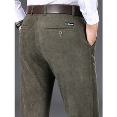 Season:Spring   Fall,Winter; Fabric:Cotton Blend; Gender:Men's; Style:Casual,Fashion; Occasion:Daily,Going out,Outdoor; Details:Belt Not Included; Fit Type:Regular Fit; Function:Comfort,Soft,Breathable; Waistline:Mid Waist; Pattern:Plain; Design:Pocket; Pants Type:Dress Pants,Trousers,Corduroy Pants,Suit Pants; Front page:FF; Listing Date:11/08/2023; Hips:; Length:; Waist: Slim Fit Straight Leg Bottoms, Winter Slim Fit Straight Leg Pants, Winter Trousers In Solid Color, Winter Solid Color Trousers, Slim Fit Cotton Bottoms For Winter, Straight Leg Solid Color Winter Pants, Straight Leg Solid Color Pants For Winter, Winter Straight Leg Solid Color Pants, Non-stretch Khaki Winter Bottoms