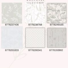 the wallpapers are all different colors and sizes