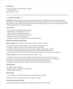 a professional teacher resume with no work experience