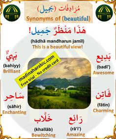 an english and arabic poster with the words in different languages, including names for each language