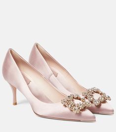 Roger Vivier - Women's Designer Fashion | Mytheresa Roger Vivier Heels, Vivier Shoes, Spring Sunglasses, Minimal Shoes, Roger Vivier Shoes, Mid Heels Pumps, Blue Pumps, Pink Pumps, Satin Pumps