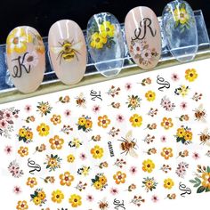 Leaf Stickers, Nail Decals Designs, Stickers For Nails, Christmas Nail Stickers, Flower 3d, Nail Art Stickers Decals