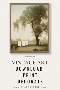 an advertisement for the vintage art print store