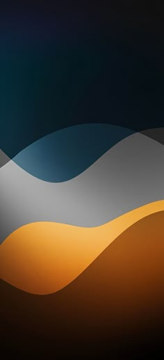 an abstract background with wavy shapes in orange, blue and grey colors on the bottom half of the image