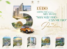 an advertisement for a 5 - year anniversary celebration in the philippines with images of buildings and cars