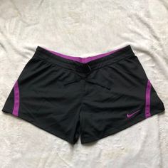 Nike Dri-Fit, Size Large, Black And Purple Shorts. Brand New Never Worn. Make Me An Offer Stretch Nike Shorts In Purple, Nike Stretch Purple Shorts, Nike Purple Athletic Shorts, Nike Purple Bottoms With Built-in Shorts, Purple Athletic Shorts With Built-in Shorts For Sports, Purple Athletic Shorts With Built-in Shorts For Training, Sporty Purple Shorts With Built-in Liner, Nike Purple, Purple Shorts