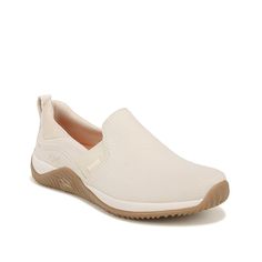 Ryka-Echo Slip-On Sneaker - Women's Take on the day with the Echo slip-on sneakers from Ryka. This pair is designed with you in mind, crafted with a supportive Anatomical Precise-Return footbed and a easily accessible slip-on design. Beige Slip-on Sneakers For Everyday, Comfortable Beige Slip-ons For Everyday, Slip-on Sneakers With Rubber Sole For Light Exercise, Beige Comfortable Slip-ons For Everyday, Comfortable Beige Slip-on Sneakers With Rubber Sole, Comfortable Beige Slip-on Sneakers With Cushioned Footbed, Slip-on Sneakers For Light Exercise, Beige Slip-on Walking Shoes, Comfortable Beige Low-top Slip-on Sneakers