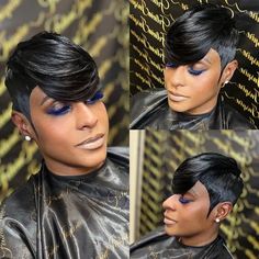 hair style for girls super fast Hairstyles With Quick Weave, Short Quick Weave Styles, Bobs With Bangs, Quick Weave Styles