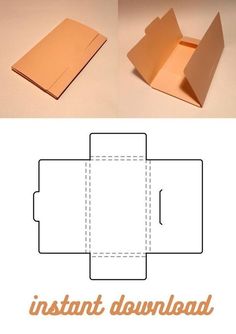 an open box is shown with the inside cut out and ready to be used as a card