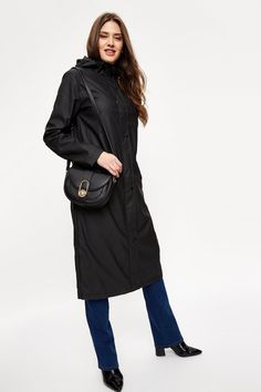 Tall Longline Hooded Raincoat Rain Mac, Mac Collection, Hooded Raincoat, Quick Delivery, Dorothy Perkins, Long A Line, Perfect Fit, Buy Online, Jackets & Coats