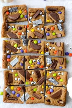 halloween treats made out of cookies and candy