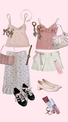 Aesthetic Outfit Moodboard, Coquette Aesthetic Outfit, Coquette Outfit, Aesthetic Outfit, Other Outfits, Mode Inspo, Clothes And Accessories, Girly Outfits