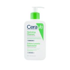 CeraVe Hydrating Cleanser For Normal to Dry Skin (With Pump)  236ml/8oz Cerave Hydrating Cleanser, Daily Facial Cleanser, Gentle Skin Cleanser, Milk Cleanser, Foaming Facial Cleanser, Acne Control, Hydrating Cleanser, Foaming Face Wash, Skin Hydration