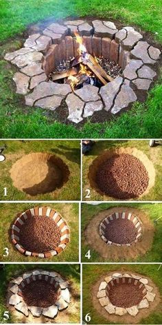 how to build an outdoor fire pit