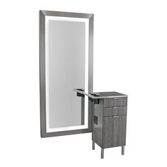 an image of a bathroom vanity with mirror