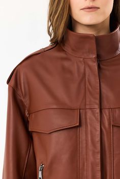 MODEL SIZE S/MHeight 1,78 CM / Weight 60 KG BREAST 85 CM / WAIST 65 CM/ BOTTOM 96 CM - Genuine leather soft nappa- Lining : %100 Acetate Lining- Fitting Perfect- YKK Zipper And Accesories- Inside pockets - Color options available Ykk Zipper, Brown Leather Jacket, Leather Jackets Women, Leather Jacket Men, Leather Care, Inside Pocket, Leather Men, Leather Women, Color Options